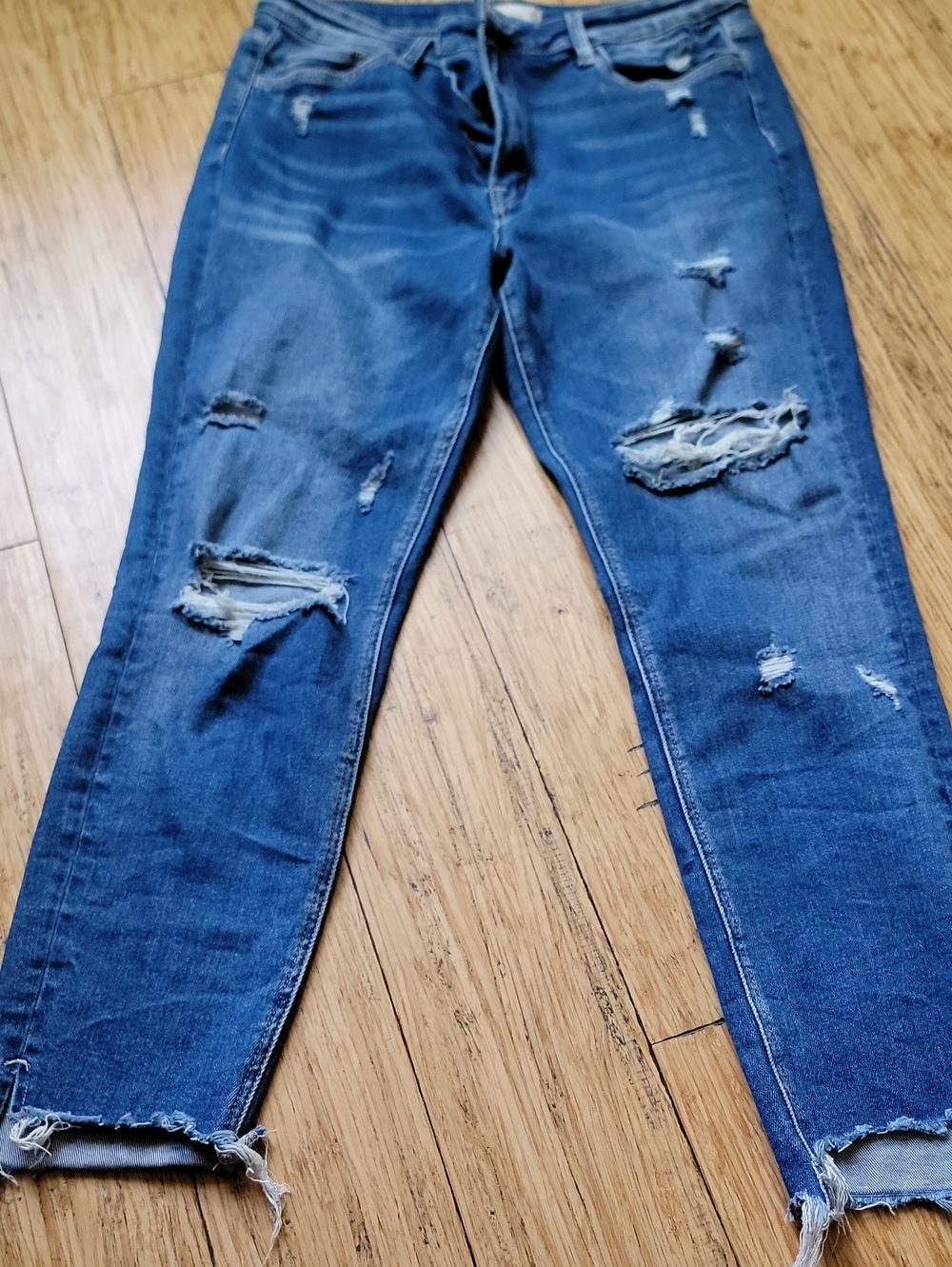 Altar'd State Distressed Blue Denim Jeans - Casual Ripped Style
